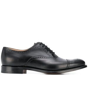 Church’s Weymouth Custom Grade Oxford Brogue Dress Shoes Black Sz 6 UK / 7 NWOB